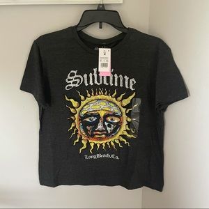 Sublime Charcoal Gray T-Shirt, Size Medium